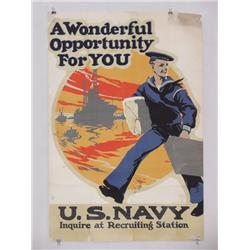 American WWI Poster, "A Wonderful Opportunity for