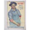 Image 1 : American WWI Poster, "Sure!  We'll Finish the Job