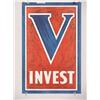 Image 1 : American WWI Poster "V Invest", Artist-Not Provid