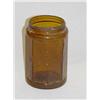 Image 1 : 6" LIGHT AMBER GLASS TOBACCO JAR - WM. S. KIMBALL