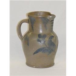 11  PA 1 GAL. STONEWARE PITCHER W/ DOUBLE TULIP D