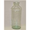 Image 1 : LARGE 18" AQUA JAR W/ ROLLED LIP and SMOOTH BASE 