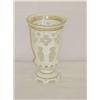 Image 1 : 6" SANDWICH CUT OVERLAY SPOONER - WHITE CUT TO CL