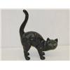Image 1 : CAST IRON HALLOWEEN CAT DOORSTOP IN BLACK PAINT; 