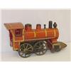 Image 1 : EARLY PAINTED WOODEN LOCOMOTIVE FRICTION TOY BY D