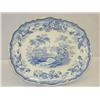 Image 1 : 13 1/2" LIGHT BLUE STAFFORDSHIRE PLATTER - ROYAL 