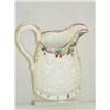 Image 1 : 7" PINK LUSTRE and GREEN DECORATED CREAM PITCHER 