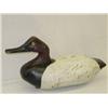 Image 1 : 19TH CENT. CARVED and PAINTED DUCK DECOY W/ RED H