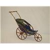 Image 1 : 19TH CENT. 3 WHEEL WOODEN DOLL CARRIAGE IN ORIGIN