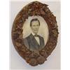 Image 1 : FOLK ART CARVED PORTRAIT OF YOUNG ABE LINCOLN W/O