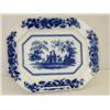 Image 1 : 15 3/4" FLOW BLUE PLATTER - MANDARIN PATTERN BY M