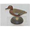Image 1 : 4 1/2" CARVED and PAINTED MINIATURE CINNAMON TEAL