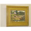 Image 1 : OIL ON ARTIST BOARD OF HARBOR LANDSCAPE - ESSEX M