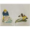 Image 1 : 2 PAINTED CAST IRON BOTTLE OPENERS - FISHERMAN an
