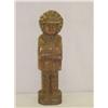 Image 1 : 12 1/2" WOODEN CARVED INDIAN FIGURE - LOSSES; 