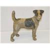 Image 1 : PAINTED CAST IRON TERRIER DOG DOORSTOP - WEAR TO 