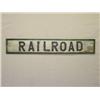 Image 1 : WOODEN TRADE SIGN "RAILROAD" (9 1/4" X 54 1/4") -