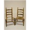 Image 1 : (2) 18TH CENT. SOUTHERN MAPLE and ASH LADDERBACK 