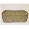 Image 1 : 19TH CENT. 29" SPLINT RECTANGULAR LAUNDRY BASKET 