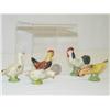 Image 1 : (3) CHICKEN and (2) DUCK PAINTED PAPIER MACHE MIN