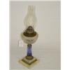 Image 1 : 14 1/2" 19TH CENT. FLUID LAMP W/ CLEAR FROSTED FO