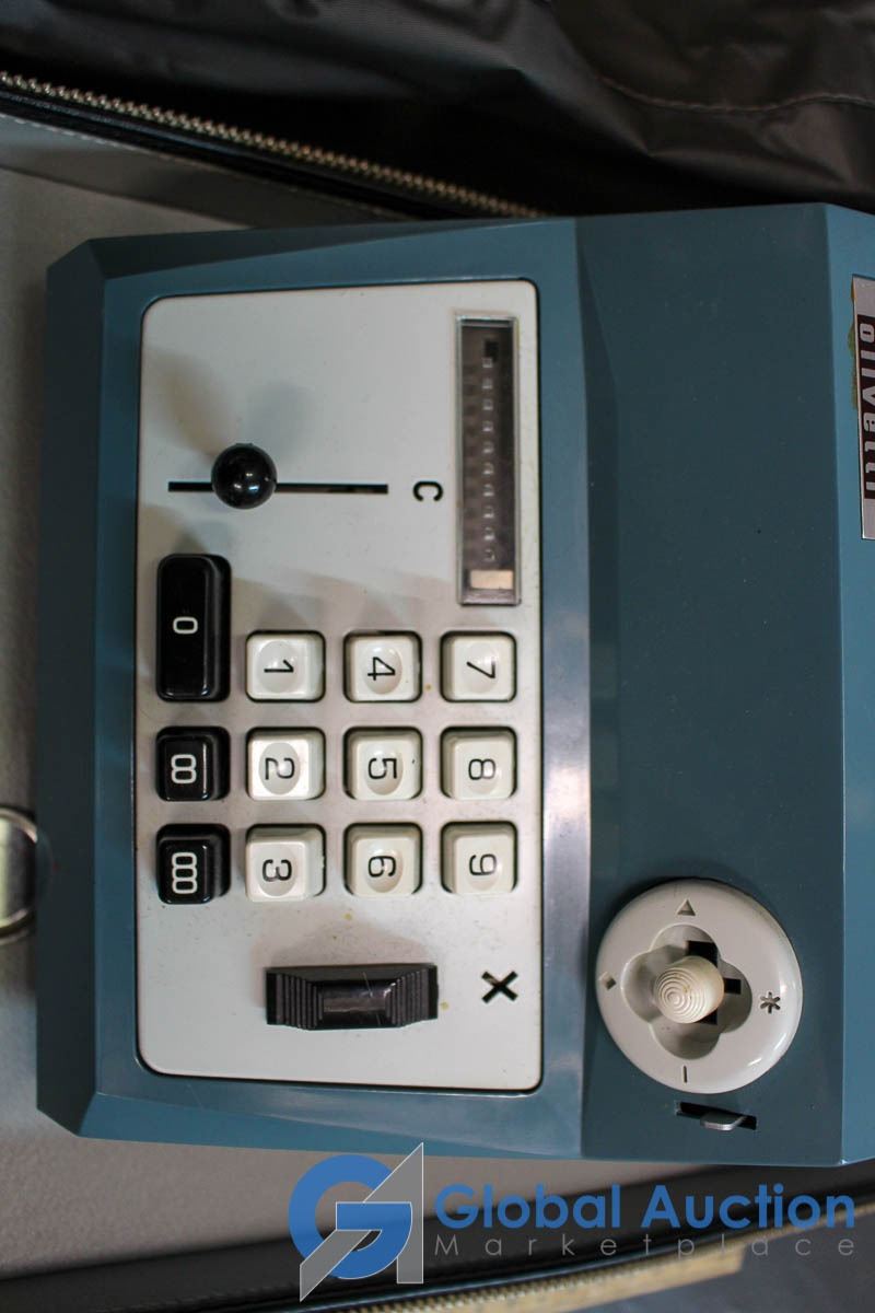 Vintage Olivetti Adding Machine With Case (Working)