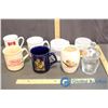 Image 1 : (6) Coffee Mugs & 2 Sugars - Fireking, Saskatchewan, R.C.M.P., Pool, Saskatoon Police, etc.