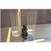 Image 1 : (2) Glass Vases and Ceramic Lady Figurine