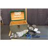 Image 1 : Electrical Boxes and Contents in Wooden Box