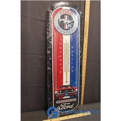 Tin Mustang Thermometer (27 X9 )