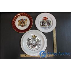 (3) Royal Family China Collector Plates