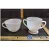 Image 1 : (2) FireKing Milk Glass Cups