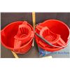 Image 2 : (2) Mop Pails w/Wringers