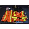 Image 1 : Tommy Co. Construction Belt, (2) Reflective Web Safety Vests & Caretek Lower Lumbar Back Support Bel