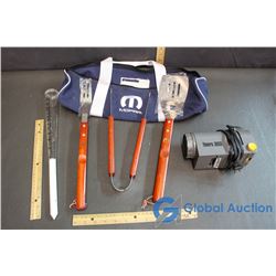 Tempro 3000 Interior Car Warmer, Rain Guage, & (New) Mopar BBQ Set & Bag