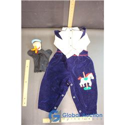 Walt Disney Donald Duck Hand Puppet & Children's Shirt & Pant Outfit