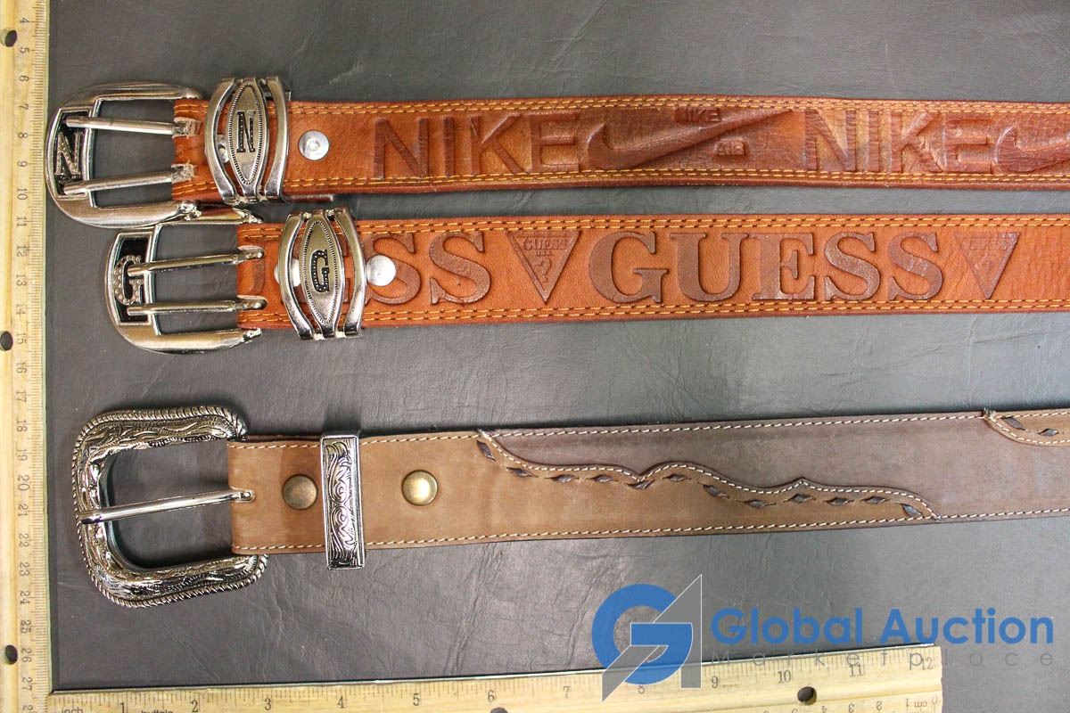 nike belt leather