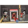 Image 1 : Betty Boop Ornament and (2) Betty Boop Coca-Cola Glasses