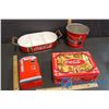 Image 1 : Coca Cola Tins, Bucket and Organizing Tub