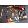 Image 1 : Nut Crackers, Playing Cards, Vintage Dominoes, Train Whistles, Cribbage Board, etc.