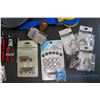 Image 2 : Moo Creamer, Ceramic Birds, Bowls, NIB Snaps and Sewing Notions, etc.