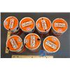 Image 2 : (7) Gulf Multigrade 10W30 Motor Oil Tins - Empty