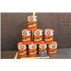 Image 1 : (8) Gulf Multigrade 10W30 Motor Oil Tins - Empty