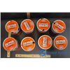 Image 2 : (8) Gulf Multigrade 10W30 Motor Oil Tins - Empty