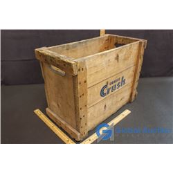 Vintage Orange Crush Wooden Crate