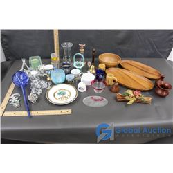 Wood, Glass, and Ceramic Decor - Vases, Candle Holders, Bells, etc.