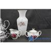 Image 3 : Ceramic Tea Set, Vase, Misc Dishes