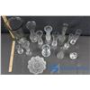 Image 2 : Glass Vases (13) and Glass Plate