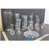 Image 3 : Glass Vases (13) and Glass Plate