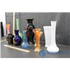 Image 3 : Coloured Vases (10) - Milk Glass, Ceramic, etc.